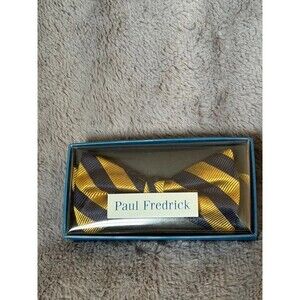 Paul Fredrick men’s bow tie adjustable 100% silk new in box